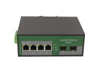 鋼合金工業(yè)級(jí)千兆2光4電SFP工業(yè)級(jí)交換機(jī) 鋼合金工業(yè)級(jí)千兆2光4電SFP工業(yè)級(jí)交換機(jī)